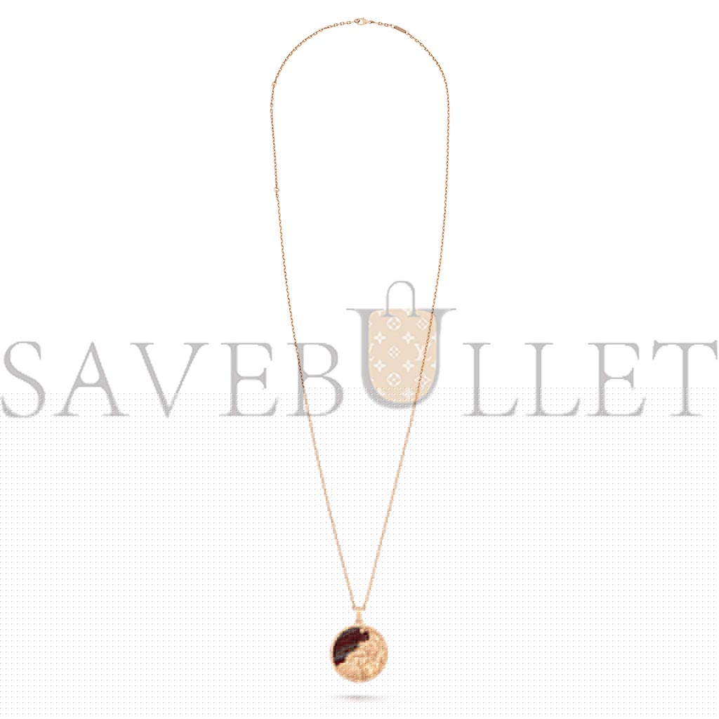 VAN CLEEF ARPELS ZODIAQUE LONG NECKLACE ARIETIS (ARIES) - ROSE GOLD, IRON EYE  VCARP9R800